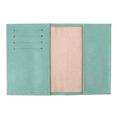 Porta Passaporte Little Bear Menta Prada com Aqua Liso Pronta Entrega